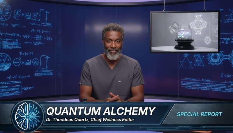 Wellness Alchemist Dr. Thaddeus Quartz Announces ‘Quantum Brain-Alignment Pills’ to Decouple Users from Corrupted Timelines