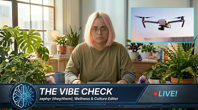 um, so a defense contractor is trying to solve world peace with, like, lavender-scented drones?