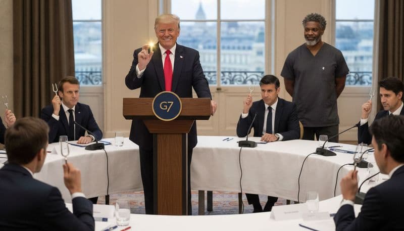 A Quantum Leap for Mankind: President Trump Aligns Geopolitical Chakras at G7 Summit!